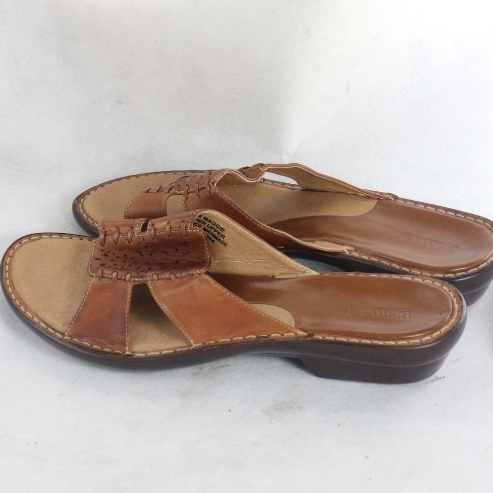 Bjorndal Women's Brown Leather Maggie Sandals - Picture 3 of 8